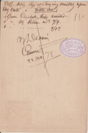 1878 - ETIQUETTE COMMERCIALE ! CP PRECURSEUR SAGE "MERCERIE MINIEZ" à AUXERRE YONNE => PARIS - Cartoline Precursori