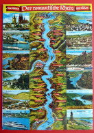 Der Romantische Rhein Von Mainz Bis Köln - Mit Grafik - 1980 Gelaufen - Mainz