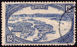 BRUNEI 1924 12c Sc#61 USED @P797 - Brunei (...-1984)