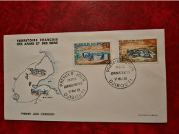 Lettre / Carte  FDC DJIBOUTI 1968  BORRA ET ALI ADDE - Brieven En Documenten