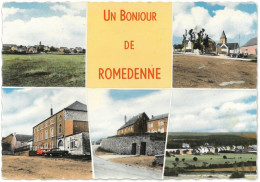 CPSM ROMEDENNE - Un Bonjour De Romedenne - Multi Vues - 5 Vues - Ed. Papeteries Lutte Frères - Philippeville