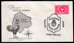 Argentina - 1957 - Federal Police Day - Dia De La Policia Federal - FDC