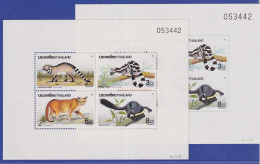 Thailand 1991 Wildtiere Mi.-Nr. Blocks 38 A Und B Postfrisch ** / MNH - Thailand