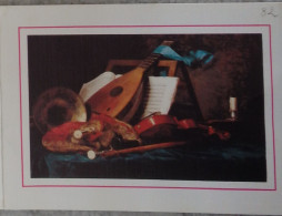 Petit Calendrier De Poche 1982 Peinture Vallayer Coster Instruments De Musique - Chaumont Rue Pierre Curie Haute Marne - Petit Format : 1981-90