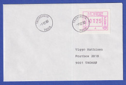 Norwegen / Norge Frama-ATM 1978 Aut.-Nr 4 Wert 0125 Auf Brief Mit LT-O 1.12.80  - Vignette [ATM]