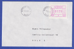 Norwegen / Norge Frama-ATM 1978, Aut.-Nr. 3 Wert 0125 Auf Brief BERGEN 1.12.80 - Automatenmarken [ATM]