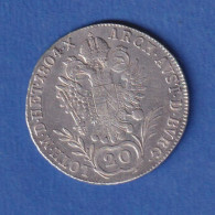 Österreich - Habsburg Silbermünze 20 Kreuzer Franz II. 1804 F - Sonstige & Ohne Zuordnung