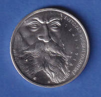 Slowakei 1997 Silbermünze 200 Kronen 150. Geburtstag Von S. Hurban Vajanský Stg - Slowakije