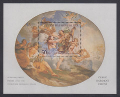 Tscheschische Republik Block Barock-Kunst Vaclav V. Reiner Mi.-Nr Block 15 ** - Altri & Non Classificati