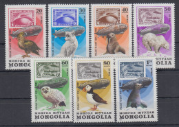 Mongolei 1981 Tiere Mit Graf Zeppelin Mi.-Nr. 1413 - 1419 **  - Mongolie