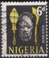 1961 Nigeria ° Mi:NG 98, Sn:NG 107, Yt:NG 103, Benin Mask - Nigeria (1961-...)