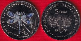 Germany 5 Euro 2023 "World Of Insects, Banded Demoiselle" Colored UNC - Germania