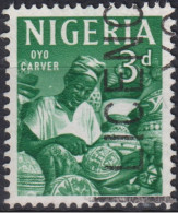 1961 Nigeria ° Mi:NG 96, Sn:NG 105, Yt:NG 101, Woodcarver / Holzschnitzer - Nigeria (1961-...)