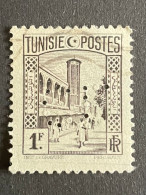 Colonie TUNISIE N°174 CL 6 Indice 4 Perforé Perforés Perfins Perfin Tres Bien !! - Autres & Non Classés