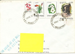 Argentina Cover Sent Air Mail To Germany DDR 9-5-1986 Topic Stamps - Covers & Documents