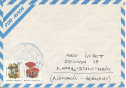 Argentina Air Mail Cover Sent To Germany 25-4-1995 Topic Stamps Mushrooms - Airmail