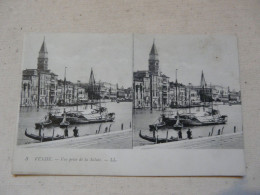 CARTE STEREOSCOPIQUE - VENISE : Vue Prise De La Salute - Stereoscope Cards