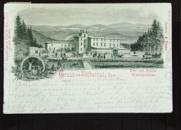 AK "Gruss Aus STÖBERHAI I. Harz" Mit Hotel Und Pansion WINTERSPORTHEIM -aus WIEDA 13.7.1901 Mit 5 Pf Germania Knr: 55 - Saluti Da.../ Gruss Aus...