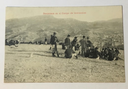 DESCANSON EN EL CAMPO DE INSTRUCCION 1908 VIAGGIATA FP - Verzamelingen & Kavels
