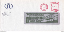 Belgie Belgique Belgium 1977 Cover Transcontainer Moderne Spoorwegen Rationele Overslag 1977 - Tramways