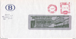 Belgie Belgique Belgium 1977 Cover Transcontainer Moderne Spoorwegen Rationele Overslag 1977 - Tram