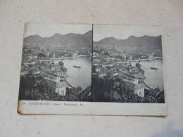 CARTE STEREOSCOPIQUE - LACS D'ITALIE : Côme - Stereoscope Cards