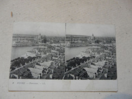 CARTE STEREOSCOPIQUE - Venise - Panorama - Stereoscope Cards