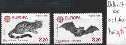 FRANCE 2416-17 ** Côte 2.60 € - 1986