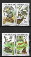 Czech Republic 2000 MiNr. 270 - 273 Tschechische Republik Hunting Animal Birds 4v  MNH** 2.00 € - Animalez De Caza