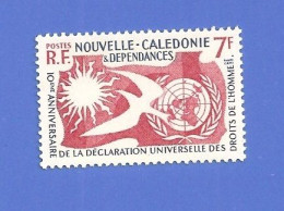 NOUVELLE CALÉDONIE 290 NEUF ** DÉCLARATION UNIVERSELLE DES DROITS DE L'HOMME - Unused Stamps