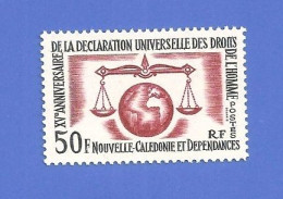 NOUVELLE CALÉDONIE 313 NEUF ** DÉCLARATION UNIVERSELLE DES DROITS DE L'HOMME - Ungebraucht