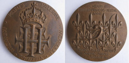 Medaille Paris Palerme 1956 , 25 Anniversaire De Mariage Du Comte Et De La Comtesse De Paris - Adel