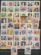 1985  Life And Times Of Queen 50 Different Values Mounted Mint - Familles Royales