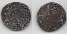 + FRANCE   + DENIER PRIEURE  DE SAUVIGNY  + - 1180-1223 Filippo II Augusto