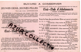 CINE CLUB D'ADOLESCENTS LOUIS LUMIERE . 1958 - Cine & Teatro