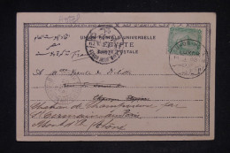 EGYPTE - Cachet à Date Du Louxor Hôtel Sur Carte Postale En 1903 Pour La France  - L 149576 - 1866-1914 Khédivat D'Égypte