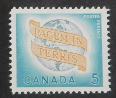 CANADA YT 341 NEUF**MNH" PAIX DANS LE MONDE" ANNÉE 1964 - Nuovi