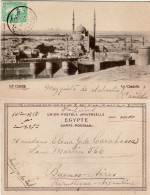 EGYPT 1904 POSTCARD SENT TO BUENOS AIRES - 1866-1914 Khédivat D'Égypte