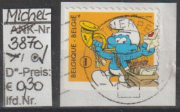 2008 - BELGIEN - SM A. MH "50 Jahre Comicfiguren"Die Schlümpfe""  € 0,54 Mehrf.  - O Gestempelt - S.Scan (3870o ABs Be) - Philabédés (comics)