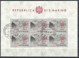 San Marino CEPT 1962 Yvertn° 572 (o) Oblitéré Used Cote 13,50 Euro Europa - 1962