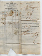 VP22.906 - 1878 - 2 Bordereaux - Comptoir D'Escompte. BINE - GENTON & Cie à LYON Pour SAINT JEAN DE BOURNAY - Banca & Assicurazione