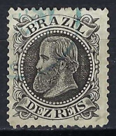 BRESIL Ca.1882-85: Le Y&T 51 Obl. Bleue - Usati