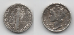 + ETATS UNIS  +  DIME  1927 + - Half Cent