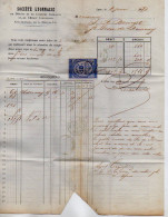 VP22.907 - 1879 - Bordereau - Société Lyonnaise De Dépôts Et De Comptes Courants à LYON Pour SAINT JEAN DE BOURNAY - Banco & Caja De Ahorros