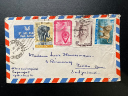 ENVELOPPE INDE HYDERBAD POUR RIDAN SUISSE 1964 - Covers & Documents