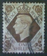 Great Britain, Scott #248, Used(o), 1939, King George VI, 1/, Brown - Gebraucht