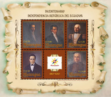 NICARAGUA BICENTENNIAL INDEPENDENCE Of ECUADOR Sc 2515 MNH 2010 CV$5.25 - Nicaragua