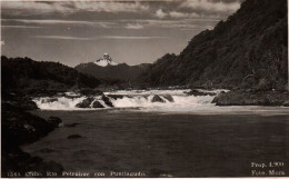 Delcampe - Chile Rio Petrohue River With Mountain Photo Vintage Postcard - Chile