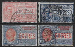 Italia Italy 1925 Regno Espressi Sa N.E11-E14 Completa US - Correo Urgente