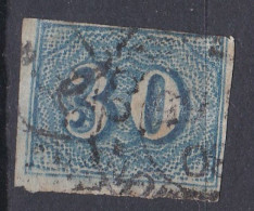 Brésil 1854 Œil De Bœuf Filet Touché En Haut à Droite (K11) - Used Stamps